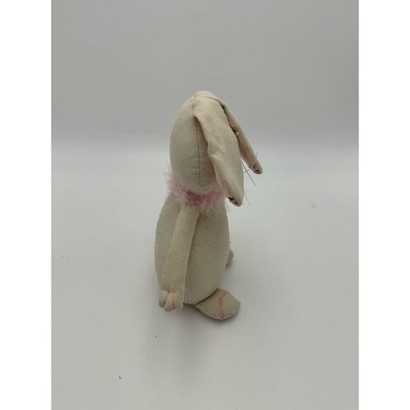 Kid's Bunny Rabbit Cuddly Facial Adorable Soft Easter Bunny Plush Toy Off-White - Picture 4 of 7